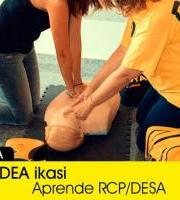 Bihotz Biriken Suspertzea eta Desfibrilagailua.