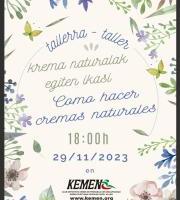 Tailerra: Krema naturalak egiten ikasi