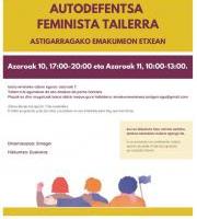 Autodefentsa feminista tailerra