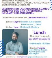 Hitzaldia: Emozioak Kudeatzea Hesteetako Hanturazko Gaixotasun Batekin Bizi Zarenean