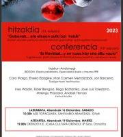 Hitzaldia: Gabonak... eta etxean aulki bat hutsik