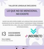 Sos Arrazakeria - Hizkuntza inklusiboari buruzko tailerrera