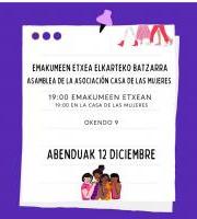 Donostiako Emakumeen Etxea - Elkarteko Batzarra