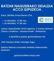 Accu Gipuzkoaren Bazkideen Batzar Nagusia