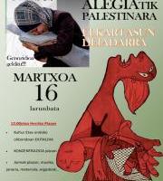 Palestinaren aldeko elkartasun ekintzak