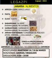 Hotz Legazpiren Janari Bilketa Zaporeak alde