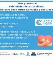 Tailerra: Norbera bere burua zaintzeko gaitasunak