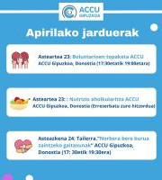 ACCU Gipuzkoaren Apirileko Jarduerak
