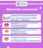 ACCU Gipuzkoaren Maiatzeko Jarduerak