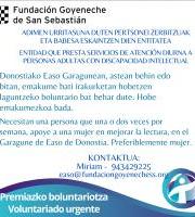 Fundación Goyenecheren Premiazko Boluntariotza