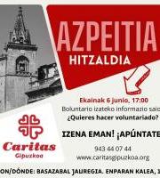 Caritas: Hitzaldia - Izan boluntario!