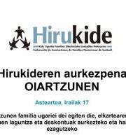 Hirukideren Aurkezpena Oiartzunen