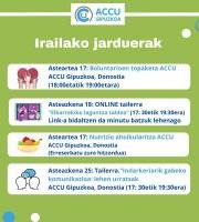 ACCU Gipuzkoaren Iraileko Egitaraua