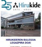 HIRUKIDEREN BULEGOA LEGAZPIRA DOA!