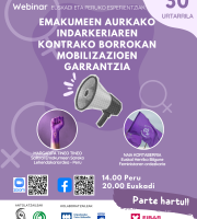 Webinar: Emakumeen aurkako indarkeriaren kontrako borrokan mobilizazioen garrantzia (Peru - Euskadi)