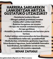 Hiritarron Harrera Sareak Boluntarioak Behar Ditu