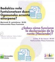 Hitzaldia: Ogasuneko errenta aitorpena