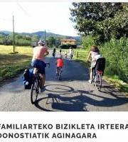 Familiarteko bizikleta irteera Donostiatik Aginagara
