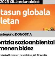 Jardunaldia: Kontzientzia sozioanbientala zentzumenen bidez