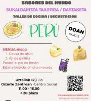 Ikastaroa eta dastaketa: Munduko Zaporeak