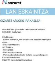 Nazaret Zentroaren Lan Eskaintza