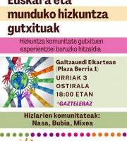 Euskara eta munduko hizkuntza gutxituak