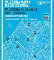 Paseo Solidarioa Hondarribian: Palestina mapan