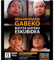 Jardunaldia: Indarkeriarik gabeko bizitza izateko eskubidea