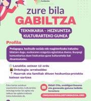 Lan eskaintza: Hezkuntza Kulturarteko Gunerako teknikaria