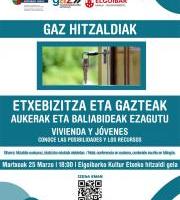 Hitzaldia: Etxebizitza eta gazteak. Aukerak eta baliabideak ezagutu