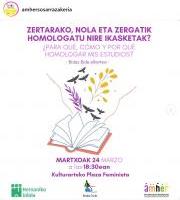 Amher Sos Arrazakeria - Homologatu zure ikasketak