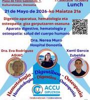 Hitzaldia: Digestio-aparatua, hematologia eta osteopatia: giza gorputzaren osasuna
