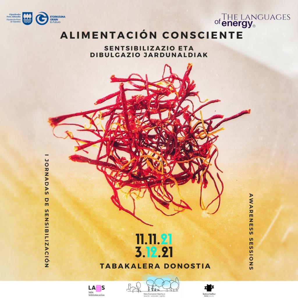 Cartel info Jornadas Alimentación Cosnciente 2021
