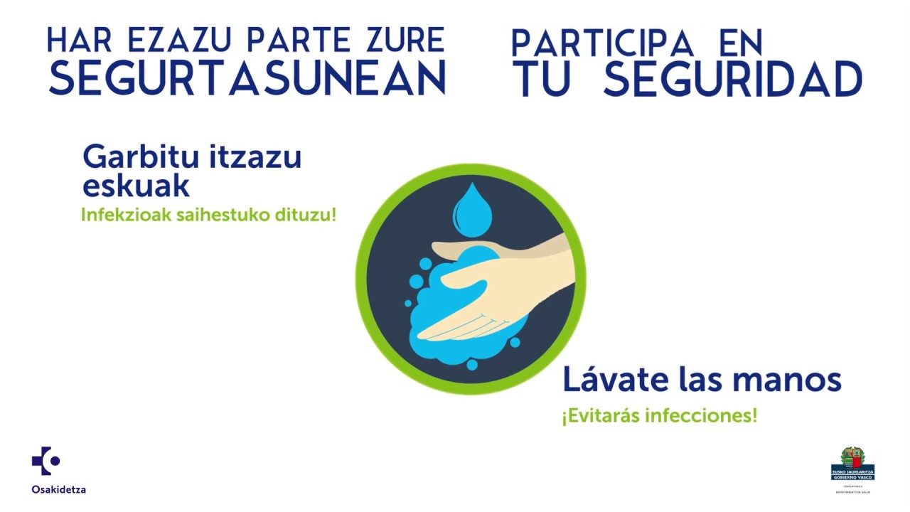 Lávate las manos en un momento /Garbitu eskuak momentu batean