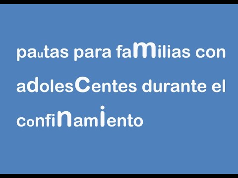 familias y confinamiento