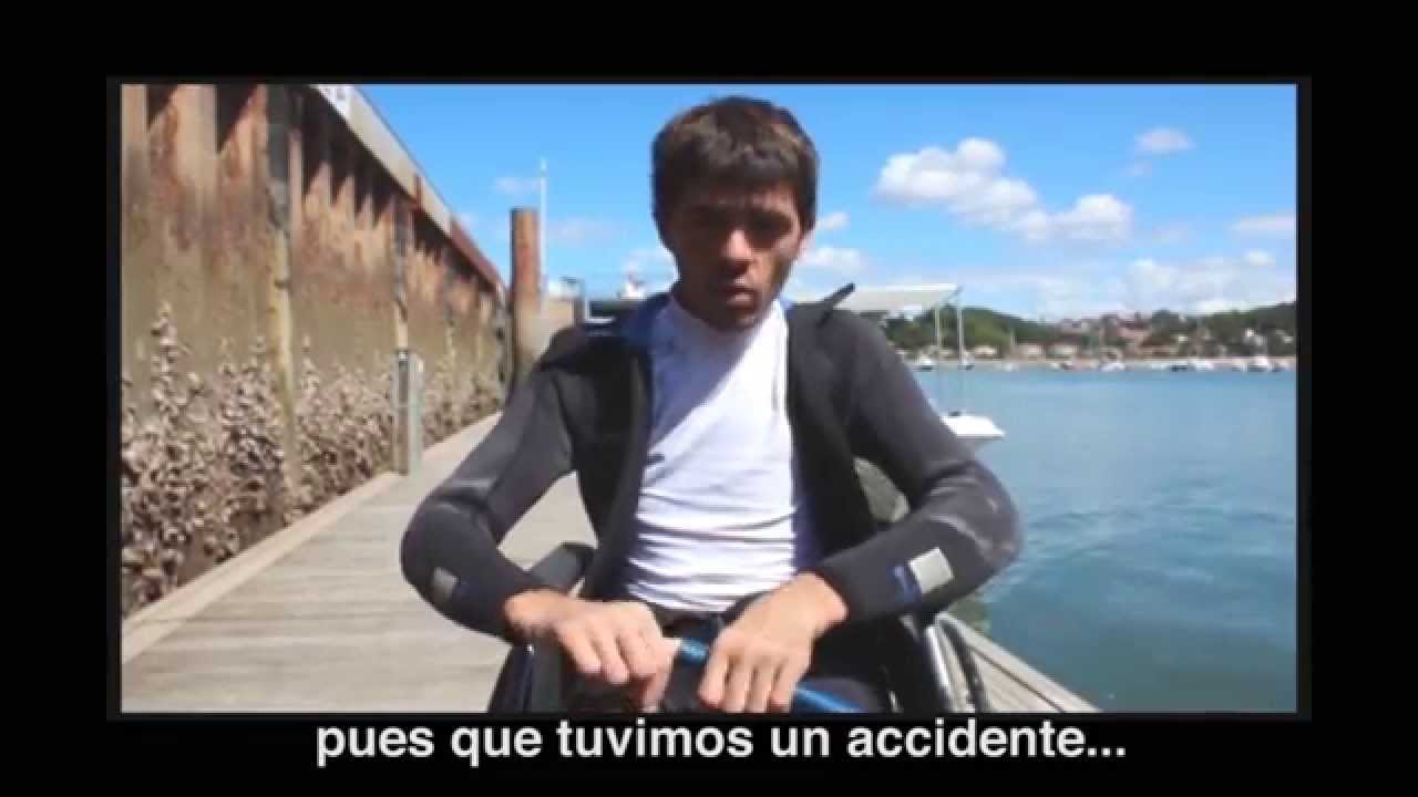 El desafío de Mikel: bucear en silla de ruedas